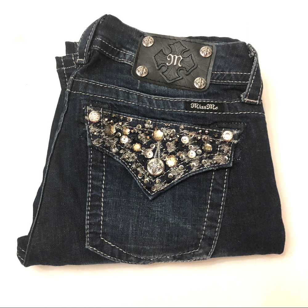 Miss Me Mid Rise Boot Jeans size 28 - Picture 2 of 5